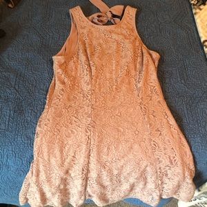 Dusty Rose Lace Dress